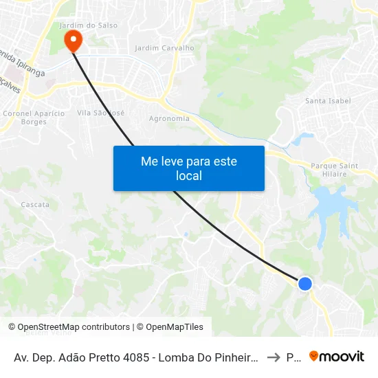 Av. Dep. Adão Pretto 4085 - Lomba Do Pinheiro Porto Alegre - Rs 91570-730 Brasil to Pucrs map