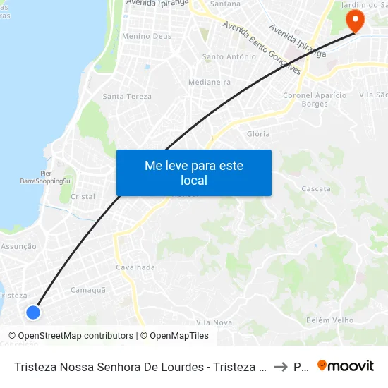 Tristeza Nossa Senhora De Lourdes - Tristeza Porto Alegre - Rs 91920-150 Brasil to Pucrs map