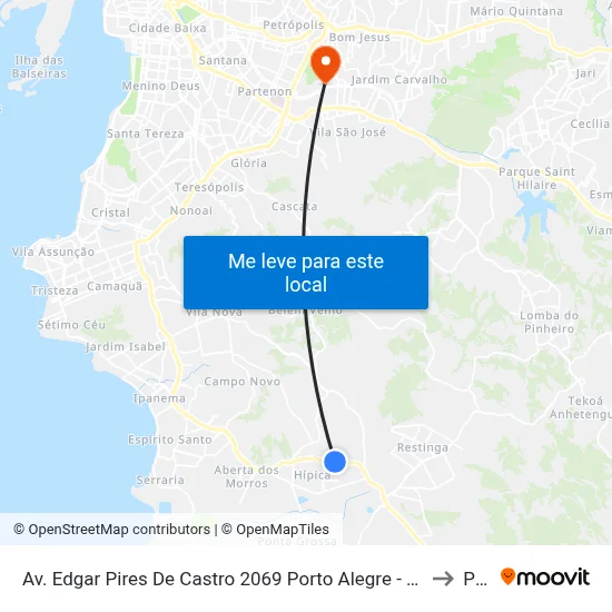 Av. Edgar Pires De Castro 2069 Porto Alegre - Rio Grande Do Sul 91786-299 Brasil to Pucrs map