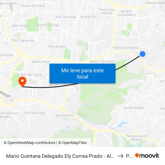 Mario Quintana Delegado Ely Correa Prado - Alto Petrópolis Porto Alegre - Rs 91260-421 Brasil to Pucrs map