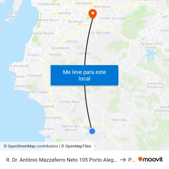 R. Dr. Antônio Mazzaferro Neto 105 Porto Alegre - Rio Grande Do Sul 91787-196 Brasil to Pucrs map