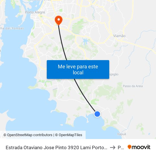 Estrada Otaviano Jose Pinto 3920 Lami Porto Alegre - Rio Grande Do Sul Brasil to Pucrs map