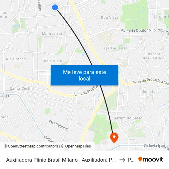 Auxiliadora Plinio Brasil Milano - Auxiliadora Porto Alegre - Rs 90520-000 Brasil to Pucrs map