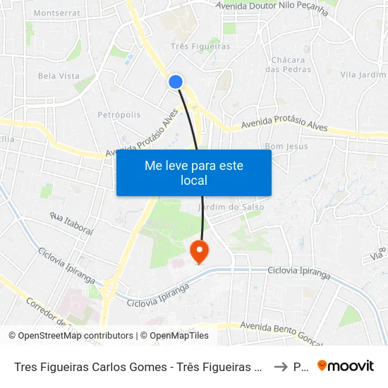 Tres Figueiras Carlos Gomes - Três Figueiras Porto Alegre - Rs 90470-430 Brasil to Pucrs map
