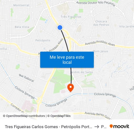 Tres Figueiras Carlos Gomes - Petrópolis Porto Alegre - Rs 90470-260 Brasil to Pucrs map
