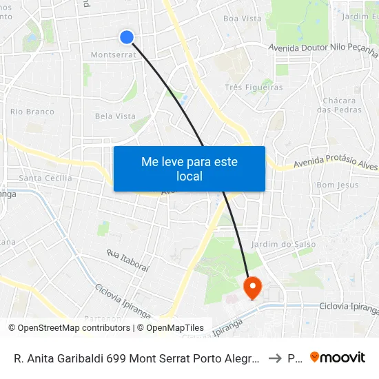 R. Anita Garibaldi 699 Mont Serrat Porto Alegre - Rio Grande Do Sul 90450-000 Brasil to Pucrs map
