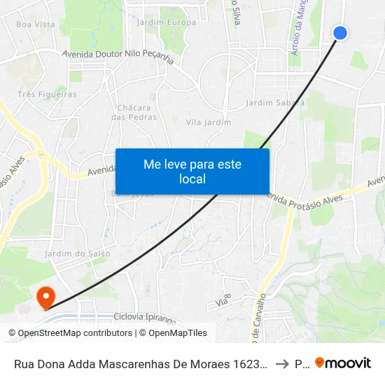 Rua Dona Adda Mascarenhas De Moraes 1623 - Jardim Itu-Sabará Porto Alegre - Rs 91220-140 Brasil to Pucrs map