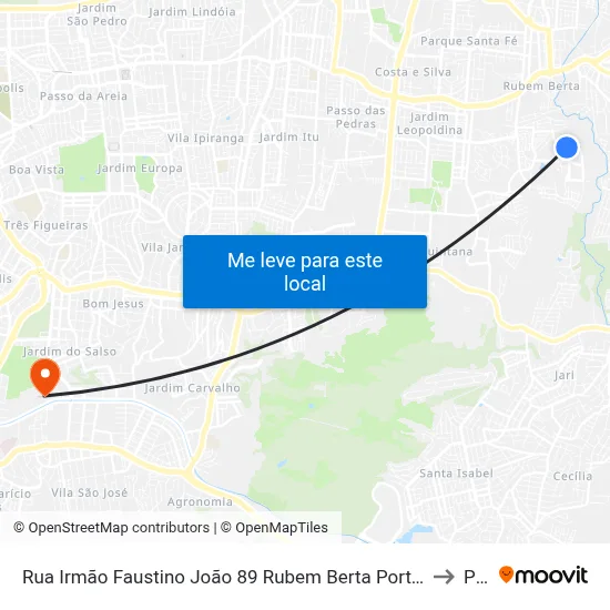 Rua Irmão Faustino João 89 Rubem Berta Porto Alegre - Rio Grande Do Sul 91250 Brasil to Pucrs map