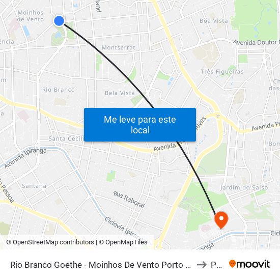 Rio Branco Goethe - Moinhos De Vento Porto Alegre - Rs 90510-002 Brasil to Pucrs map