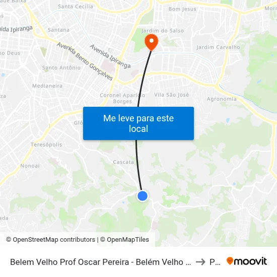 Belem Velho Prof Oscar Pereira - Belém Velho Porto Alegre - Rs 91712-320 Brasil to Pucrs map