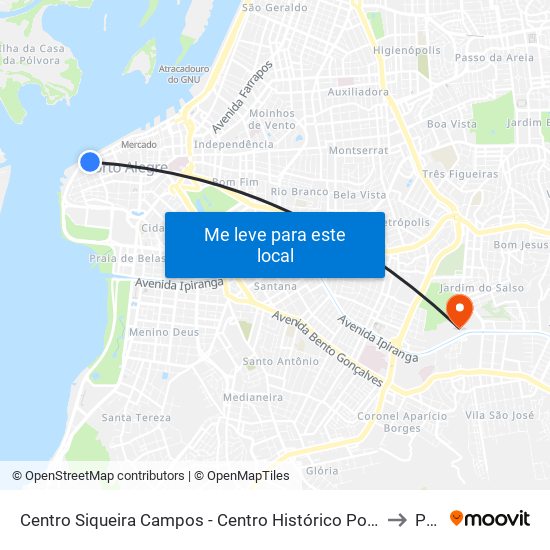 Centro Siqueira Campos - Centro Histórico Porto Alegre - Rs 90010-001 Brasil to Pucrs map