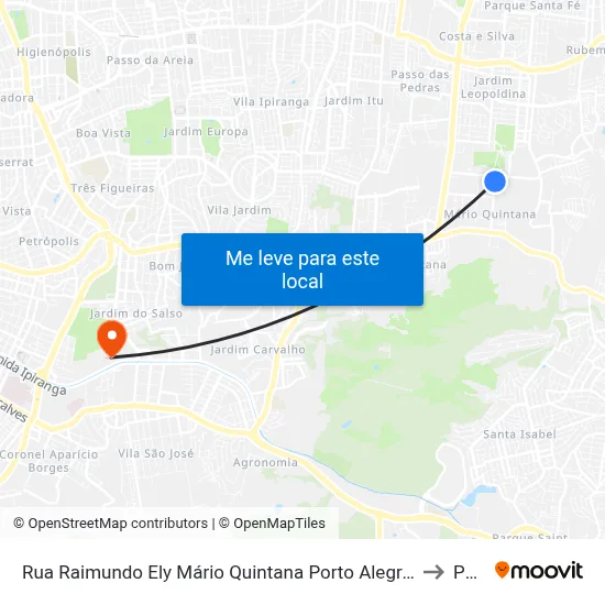 Rua Raimundo Ely Mário Quintana Porto Alegre - Rs 91260-706 Brasil to Pucrs map