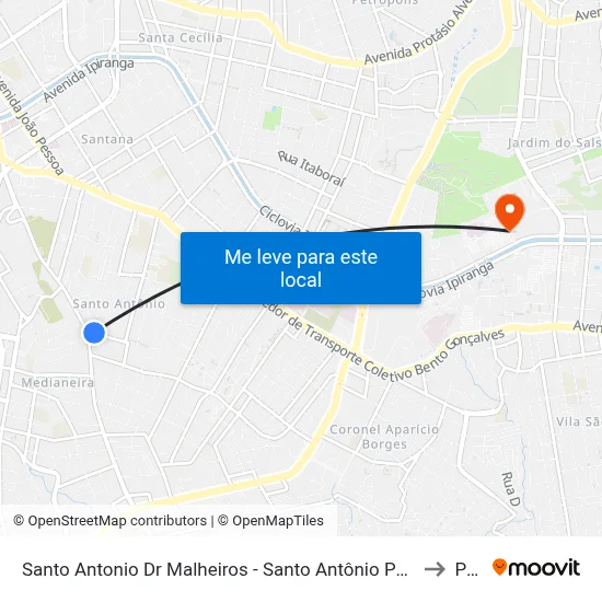 Santo Antonio Dr Malheiros - Santo Antônio Porto Alegre - Rs 90450-190 Brasil to Pucrs map