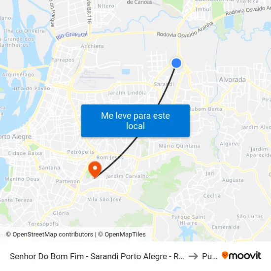 Senhor Do Bom Fim - Sarandi Porto Alegre - Rs 91140-010 Brasil to Pucrs map