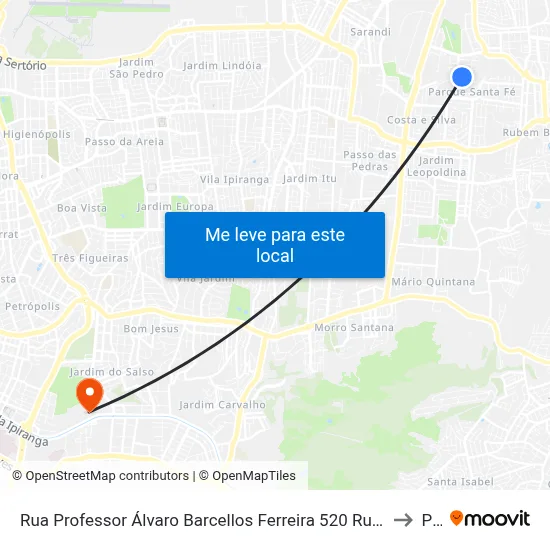 Rua Professor Álvaro Barcellos Ferreira 520 Rubem Berta Porto Alegre - Rio Grande Do Sul 91180 Brasil to Pucrs map