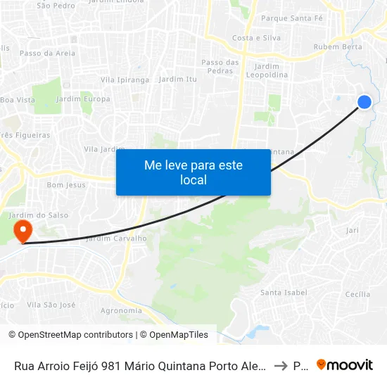 Rua Arroio Feijó 981 Mário Quintana Porto Alegre - Rio Grande Do Sul 91250 Brasil to Pucrs map