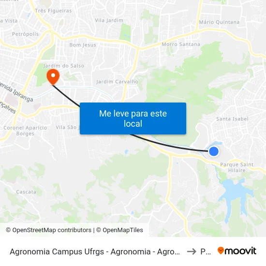 Agronomia Campus Ufrgs - Agronomia - Agronomia Porto Alegre - Rs Brasil to Pucrs map