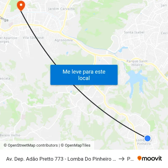Av. Dep. Adão Pretto 773 - Lomba Do Pinheiro Porto Alegre - Rs 91570-730 Brasil to Pucrs map