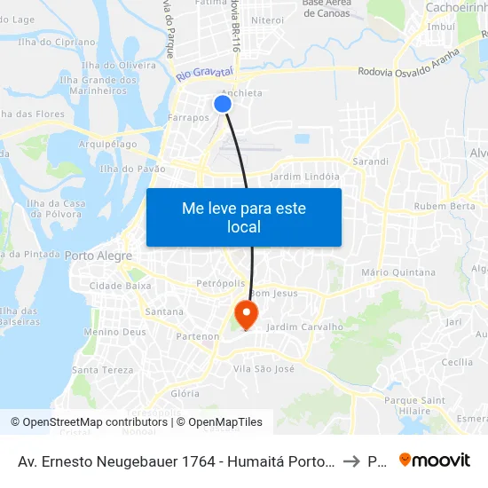 Av. Ernesto Neugebauer 1764 - Humaitá Porto Alegre - Rs 90250-140 Brasil to Pucrs map