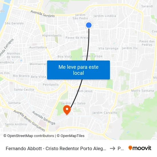 Fernando Abbott - Cristo Redentor Porto Alegre - Rs 91010-004 Brasil to Pucrs map