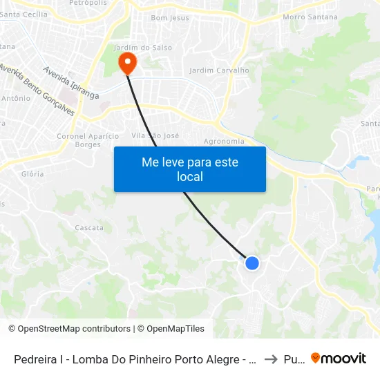 Pedreira I - Lomba Do Pinheiro Porto Alegre - Rs 91550-215 Brasil to Pucrs map