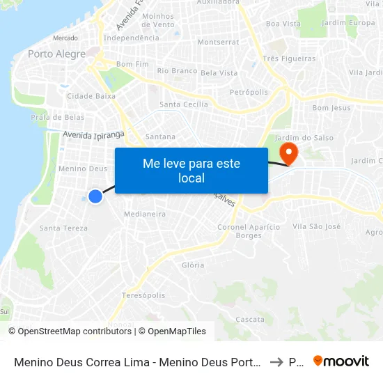 Menino Deus Correa Lima - Menino Deus Porto Alegre - Rs 90850-250 Brasil to Pucrs map
