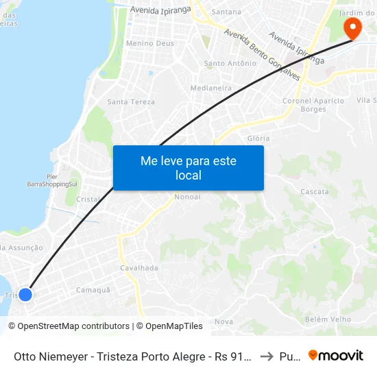 Otto Niemeyer - Tristeza Porto Alegre - Rs 91900-190 Brasil to Pucrs map