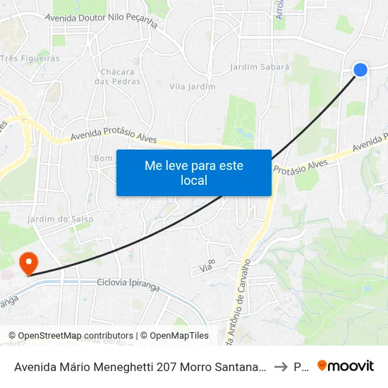 Avenida Mário Meneghetti 207 Morro Santana Porto Alegre - Rs 91260-190 Brasil to Pucrs map