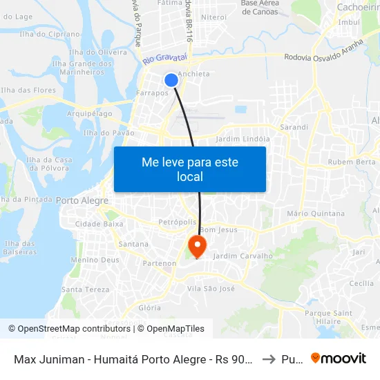 Max Juniman - Humaitá Porto Alegre - Rs 90250-060 Brasil to Pucrs map