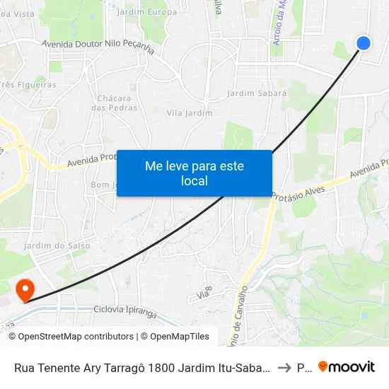 Rua Tenente Ary Tarragô 1800 Jardim Itu-Sabará Porto Alegre - Rio Grande Do Sul 91215 Brasil to Pucrs map