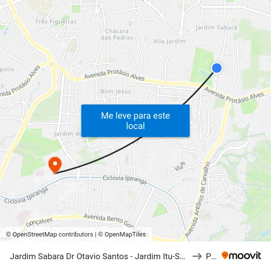 Jardim Sabara Dr Otavio Santos - Jardim Itu-Sabará Porto Alegre - Rs 91210-001 Brasil to Pucrs map