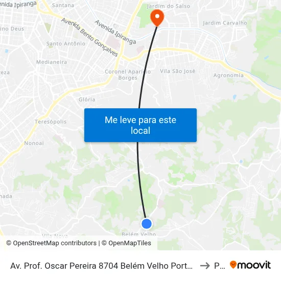 Av. Prof. Oscar Pereira 8704 Belém Velho Porto Alegre - Rio Grande Do Sul 91787-318 Brasil to Pucrs map