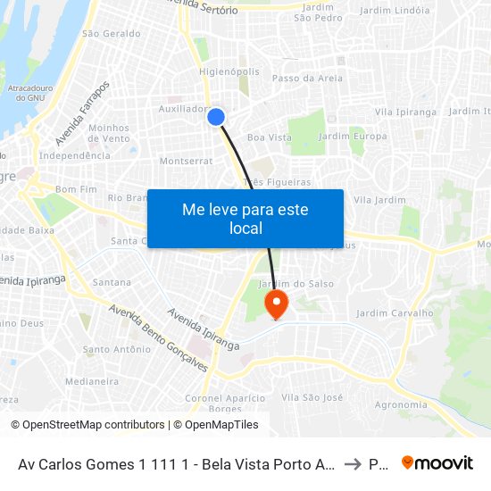 Av Carlos Gomes 1 111 1 - Bela Vista Porto Alegre - Rs 90480-004 Brasil to Pucrs map