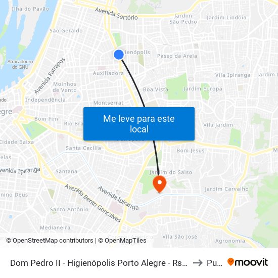 Dom Pedro II - Higienópolis Porto Alegre - Rs 90830-470 Brasil to Pucrs map