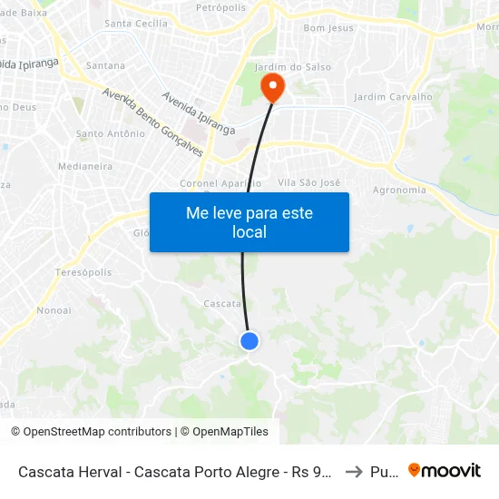 Cascata Herval - Cascata Porto Alegre - Rs 91712-063 Brasil to Pucrs map