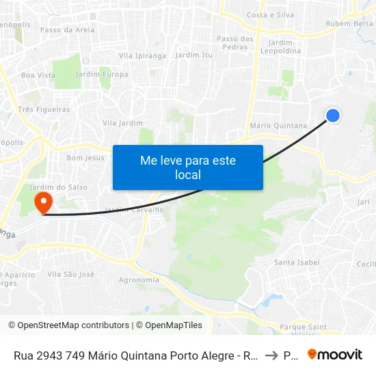 Rua 2943 749 Mário Quintana Porto Alegre - Rio Grande Do Sul 91250 Brasil to Pucrs map