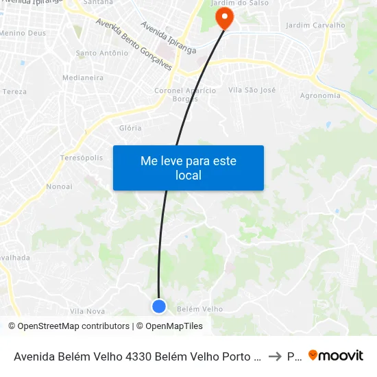 Avenida Belém Velho 4330 Belém Velho Porto Alegre - Rio Grande Do Sul 91740-810 Brasil to Pucrs map