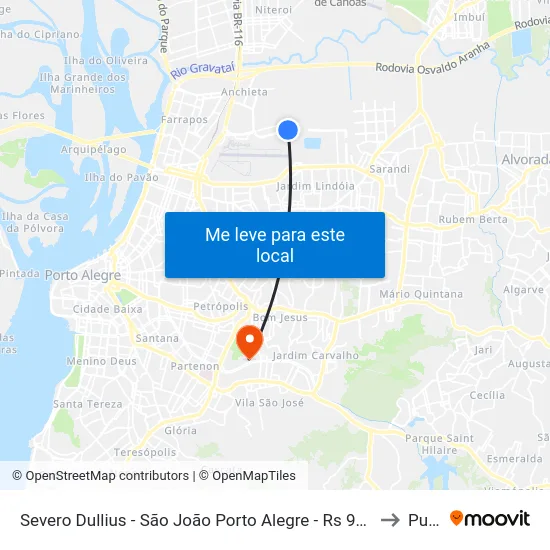 Severo Dullius - São João Porto Alegre - Rs 90200-310 Brasil to Pucrs map