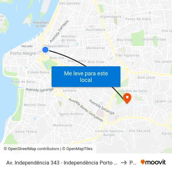 Av. Independência 343 - Independência Porto Alegre - Rs 90035-072 Brasil to Pucrs map