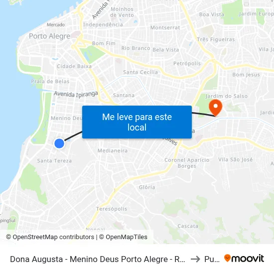 Dona Augusta - Menino Deus Porto Alegre - Rs 90850-130 Brasil to Pucrs map