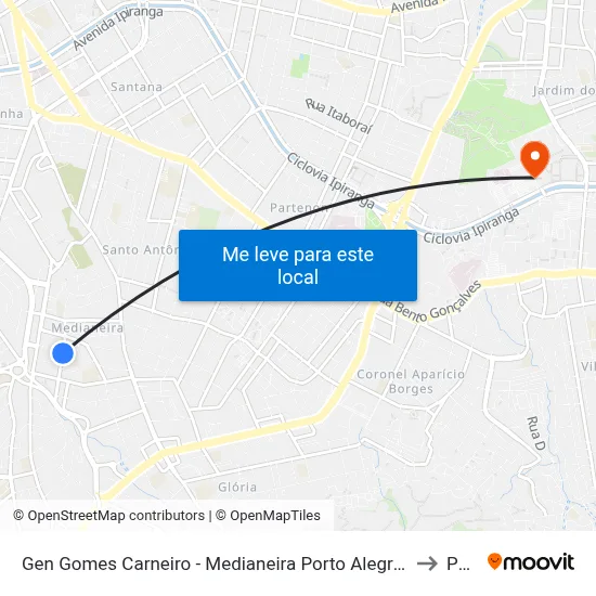 Gen Gomes Carneiro - Medianeira Porto Alegre - Rs 90870-280 Brasil to Pucrs map