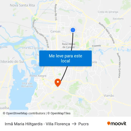 Irmã Maria Hiltgardis - Villa Florença to Pucrs map
