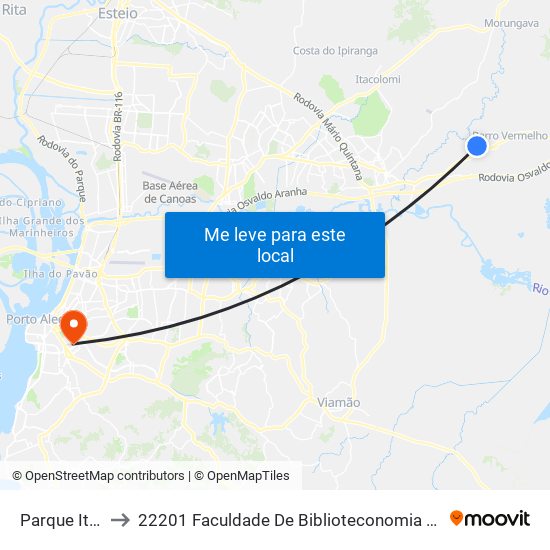 Parque Itatiaia to 22201 Faculdade De Biblioteconomia E Comunicação map