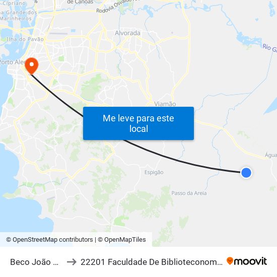 Beco João Sanhudo to 22201 Faculdade De Biblioteconomia E Comunicação map
