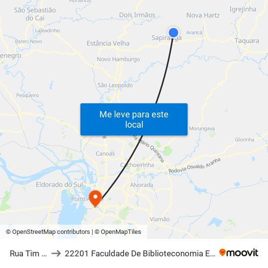 Rua Tim Maia to 22201 Faculdade De Biblioteconomia E Comunicação map