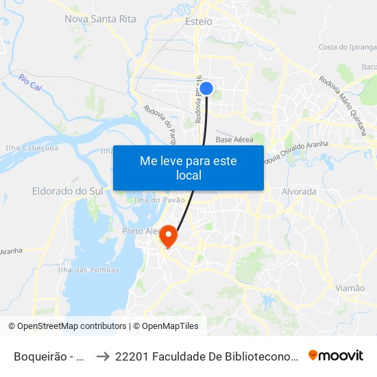 Boqueirão - Macromix to 22201 Faculdade De Biblioteconomia E Comunicação map