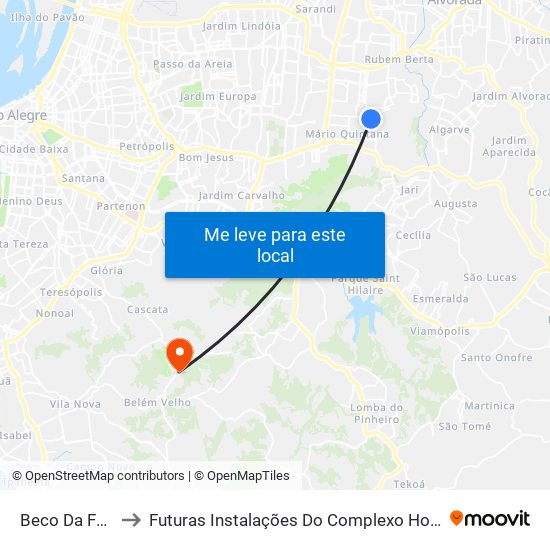 Beco Da Fumaça - Guarapari to Futuras Instalações Do Complexo Hospitalar São Miguel (Antigo Hospital Parque Belém) map