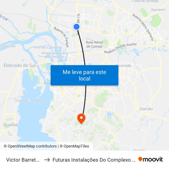 Victor Barreto - Golden Center (Box A) to Futuras Instalações Do Complexo Hospitalar São Miguel (Antigo Hospital Parque Belém) map