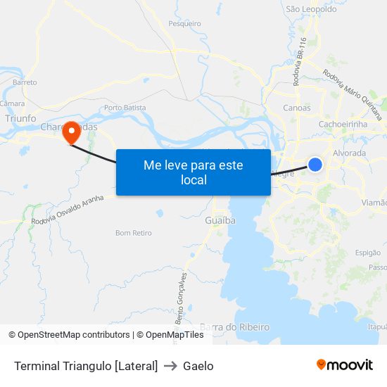 Terminal Triangulo [Lateral] to Gaelo map