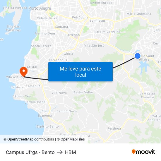 Campus Ufrgs - Bento to HBM map
